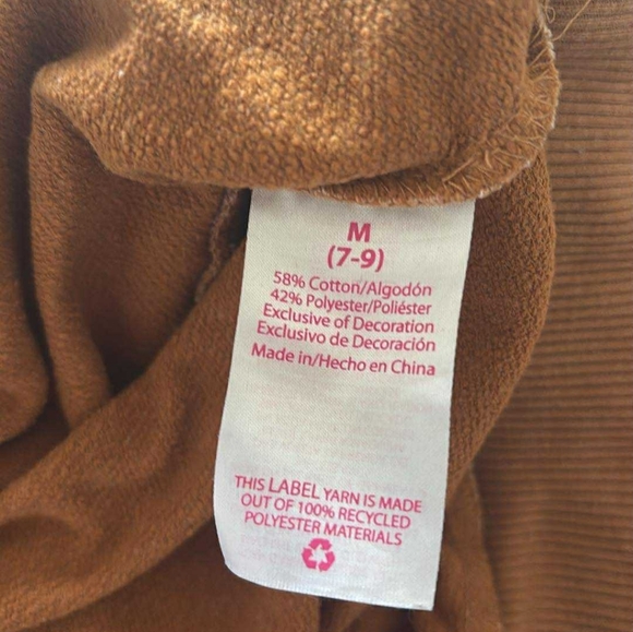 Celestial Brown Hoodie with Floral Moon Design Boho - Picture 6 of 6